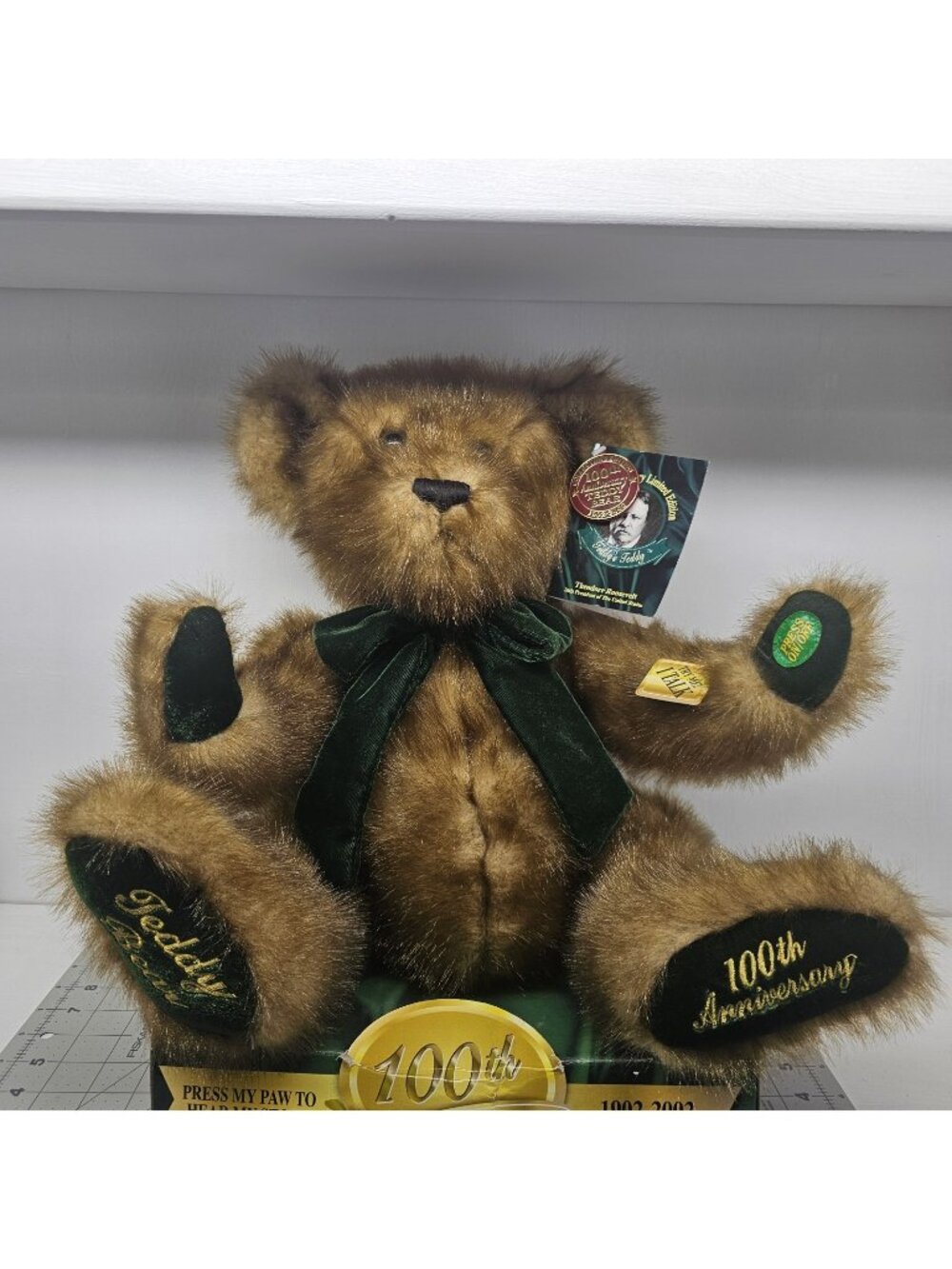Teddy Bear Talking 100th Anniversary Limited Edition Theodore Roosevelt 2002